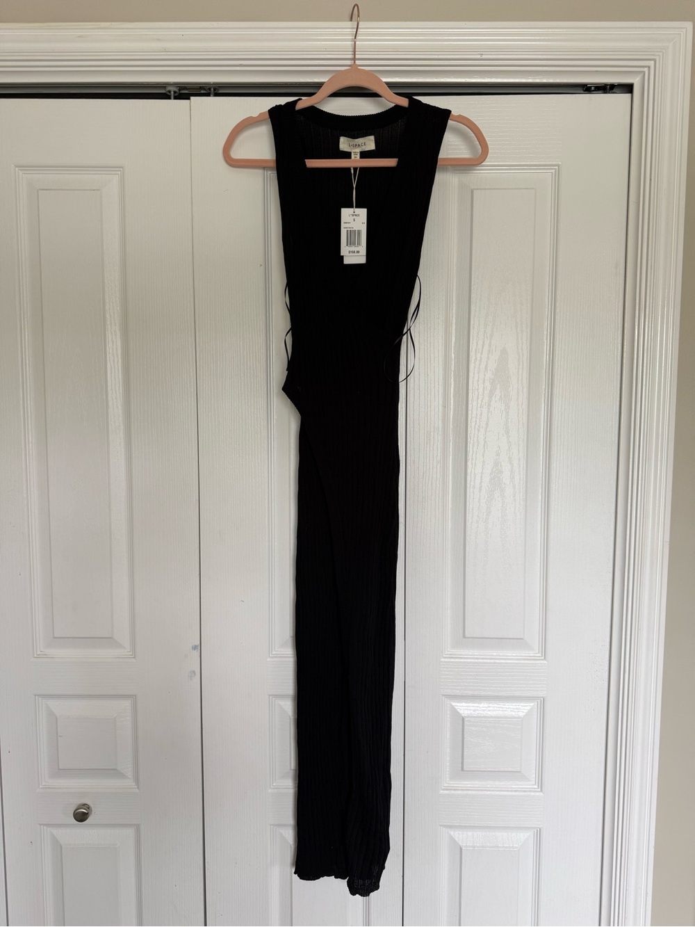 l*space Black Ribbed Cover-Up